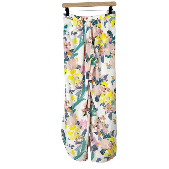 Anthropologie High Rise Boho Floral Wide Leg Flowy Relaxed Fit Bohemian Pants - Picture 10 of 11